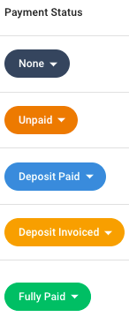 Payment statuses